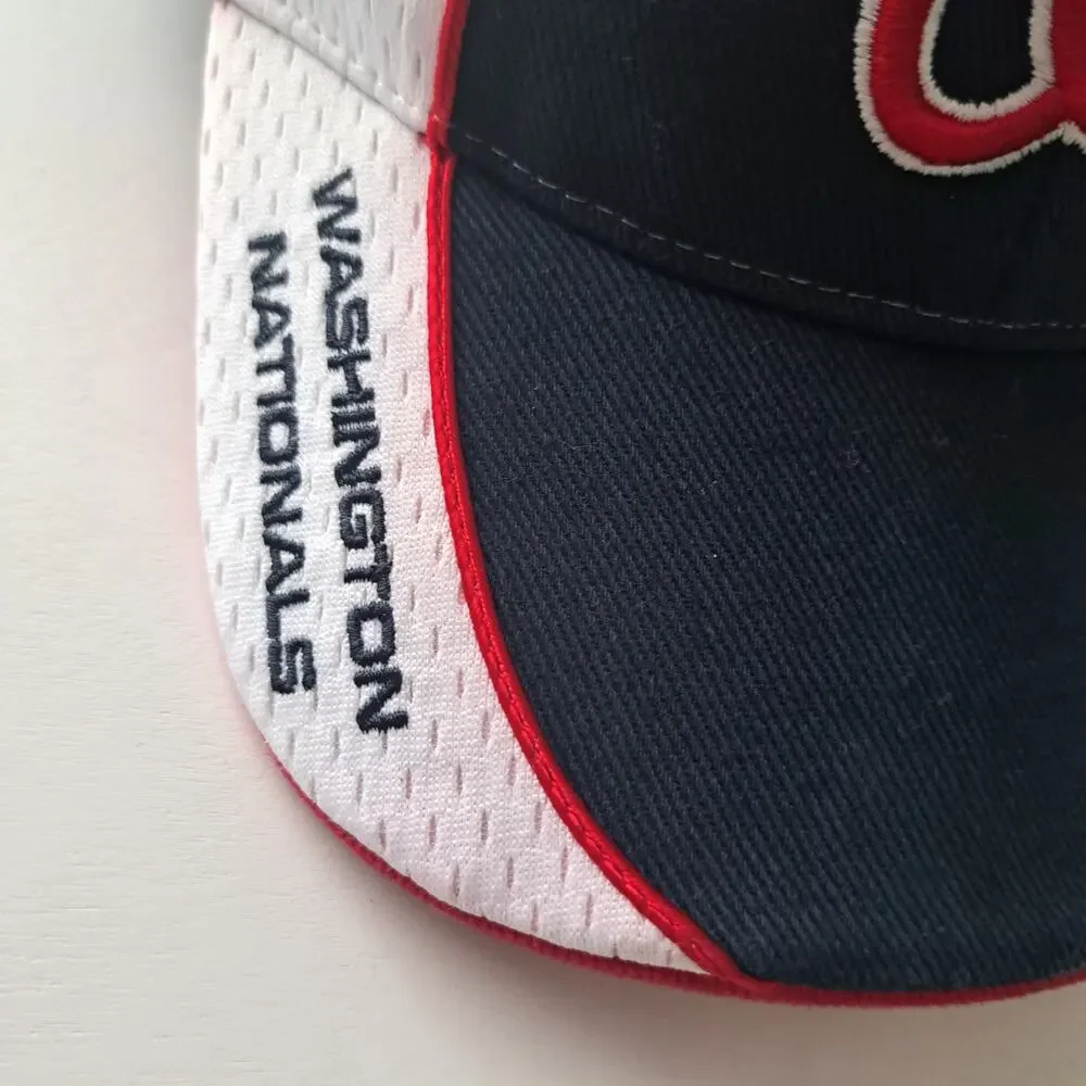 Washington Nationals MLB '47 Brand Adjustable Logo Hat Red White Blue - Picture 9 of 11